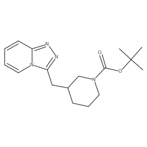 Tert-butyl 3-{[1,2,4]triazolo[4,3-a]pyridin-3-ylmethyl}piperidine-1-carboxylate结构式