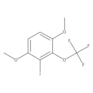 1,4-Dimethoxy-2-iodo-3-(trifluoromethoxy)benzene Structure