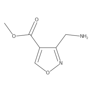 Methyl 3-(aminomethyl)-1,2-oxazole-4-carboxylate结构式