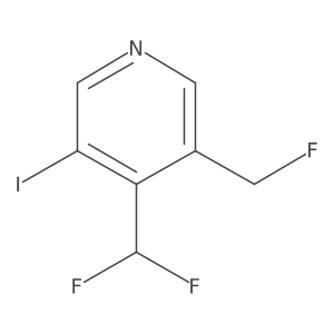 4-(Difluoromethyl)-3-(fluoromethyl)-5-iodopyridine Structure