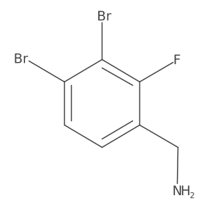 3,4-Dibromo-2-fluorobenzylamine Structure