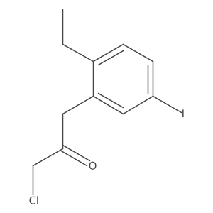 CCc1ccc(I)cc1CC(=O)CCl结构式