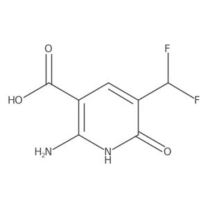 2-Amino-5-(difluoromethyl)-6-hydroxynicotinic acid结构式