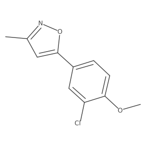 5-(3-Chloro-4-methoxyphenyl)-3-methylisoxazole Structure