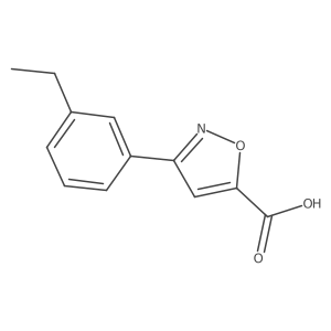 3-(3-Ethylphenyl)-1,2-oxazole-5-carboxylic acid Structure