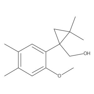 [1-(2-Methoxy-4,5-dimethylphenyl)-2,2-dimethylcyclopropyl]methanol Structure