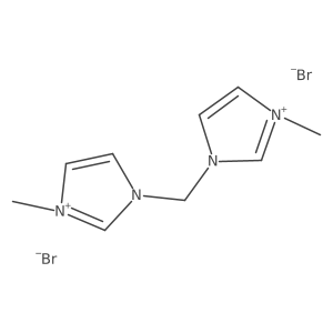 3,3'-Dimethyl-1,1'-methylenediimidazolium dibromide Structure