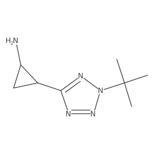 2-(2-tert-butyl-2H-1,2,3,4-tetrazol-5-yl)cyclopropan-1-amine Structure