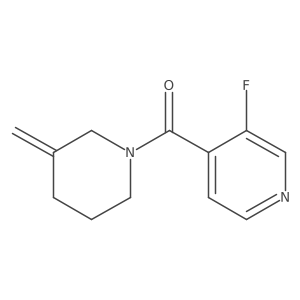 3-Fluoro-4-(3-methylidenepiperidine-1-carbonyl)pyridine Structure