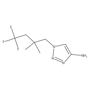 1-(4,4,4-trifluoro-2,2-dimethylbutyl)-1H-1,2,3-triazol-4-amine Structure