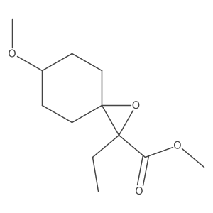 Methyl 2-ethyl-6-methoxy-1-oxaspiro[2.5]octane-2-carboxylate Structure