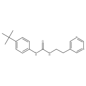 1-(4-(Tert-butyl)phenyl)-3-(2-(pyrimidin-5-yl)ethyl)urea结构式