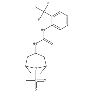 1-(8-(Methylsulfonyl)-8-azabicyclo[3.2.1]octan-3-yl)-3-(2-(trifluoromethyl)phenyl)urea Structure