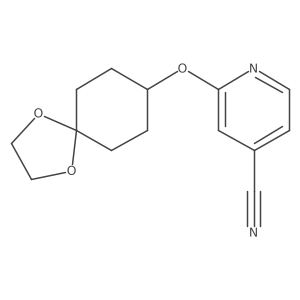 2-(1,4-Dioxaspiro[4.5]decan-8-yloxy)isonicotinonitrile Structure
