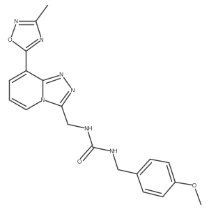 1-(4-Methoxybenzyl)-3-((8-(3-methyl-1,2,4-oxadiazol-5-yl)-[1,2,4]triazolo[4,3-a]pyridin-3-yl)methyl)urea结构式
