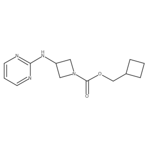 Cyclobutylmethyl 3-(pyrimidin-2-ylamino)azetidine-1-carboxylate Structure