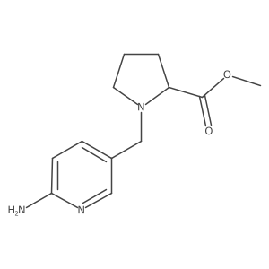 1-[(6-Amino-3-pyridinyl)methyl]proline methyl ester Structure