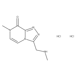 7-methyl-3-[(methylamino)methyl]-7H,8H-[1,2,4]triazolo[4,3-a]pyrazin-8-one dihydrochloride Structure