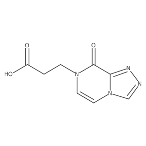 3-(8-oxo-[1,2,4]triazolo[4,3-a]pyrazin-7(8H)-yl)propanoic acid结构式
