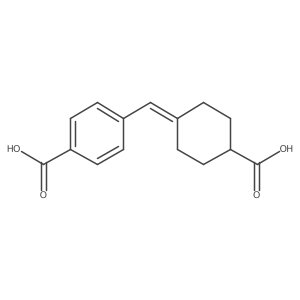 4-[(4-Carboxycyclohexylidene)methyl]benzoic acid结构式