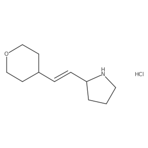 2-[(E)-2-(oxan-4-yl)ethenyl]pyrrolidine hydrochloride Structure