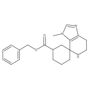 Benzyl 3-methyl-3,5,6,7-tetrahydrospiro[imidazo[4,5-c]pyridine-4,3'-piperidine]-1'-carboxylate Structure