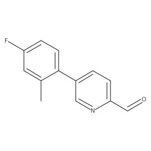 5-(4-Fluoro-2-methylphenyl)pyridine-2-carbaldehyde结构式