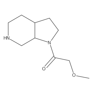rac-1-[(3aR,7aS)-octahydro-1H-pyrrolo[2,3-c]pyridin-1-yl]-2-methoxyethan-1-one结构式
