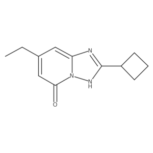 2-Cyclobutyl-7-ethyl-[1,2,4]triazolo[1,5-a]pyridin-5-ol Structure