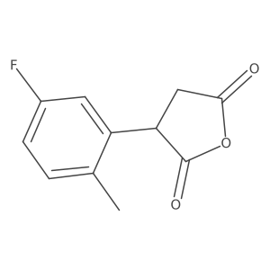 3-(5-Fluoro-2-methylphenyl)oxolane-2,5-dione Structure