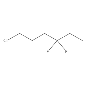 1-Chloro-4,4-difluorohexane Structure