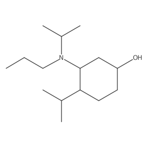 4-(Propan-2-yl)-3-[(propan-2-yl)(propyl)amino]cyclohexan-1-ol Structure
