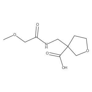 3-[(2-Methoxyacetamido)methyl]oxolane-3-carboxylic acid Structure