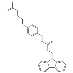 4-{4-[({[(9H-fluoren-9-yl)methoxy]carbonyl}amino)methyl]phenoxy}butanoic acid Structure