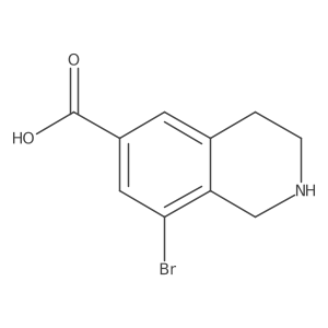 8-Bromo-1,2,3,4-tetrahydroisoquinoline-6-carboxylic acid Structure