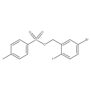 (5-Bromo-2-fluorophenyl)methyl 4-methylbenzene-1-sulfonate Structure