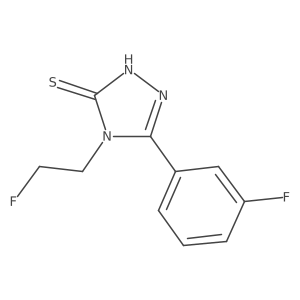 4-(2-fluoroethyl)-5-(3-fluorophenyl)-4H-1,2,4-triazole-3-thiol Structure
