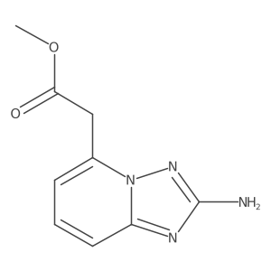 Methyl 2-{2-amino-[1,2,4]triazolo[1,5-a]pyridin-5-yl}acetate结构式