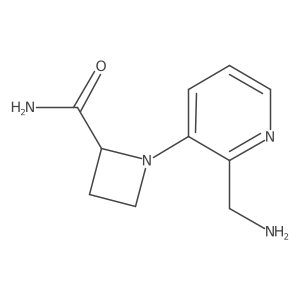1-[2-(Aminomethyl)pyridin-3-yl]azetidine-2-carboxamide结构式