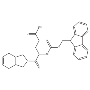 5-(2,3,3a,4,7,7a-hexahydro-1H-isoindol-2-yl)-4-({[(9H-fluoren-9-yl)methoxy]carbonyl}amino)-5-oxopentanoic acid Structure