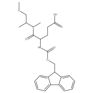 4-({[(9H-fluoren-9-yl)methoxy]carbonyl}amino)-4-[(1-methoxypropan-2-yl)(methyl)carbamoyl]butanoic acid结构式