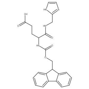 4-({[(9H-fluoren-9-yl)methoxy]carbonyl}amino)-4-{[(1H-imidazol-2-yl)methyl]carbamoyl}butanoic acid Structure