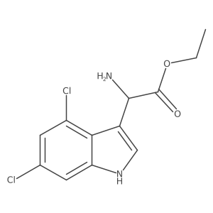 ethyl 2-amino-2-(4,6-dichloro-1H-indol-3-yl)acetate Structure