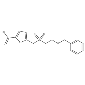5-{[2-(Benzyloxy)ethanesulfonyl]methyl}furan-2-carboxylic acid结构式