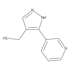 [3-(pyridin-3-yl)-1H-pyrazol-4-yl]methanethiol结构式
