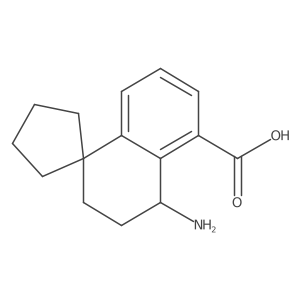 4'-amino-3',4'-dihydro-2'H-spiro[cyclopentane-1,1'-naphthalene]-5'-carboxylic acid Structure