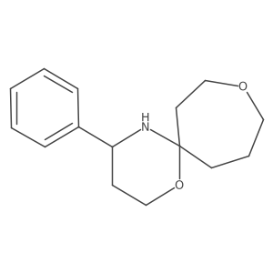 4-Phenyl-1,9-dioxa-5-azaspiro[5.6]dodecane Structure