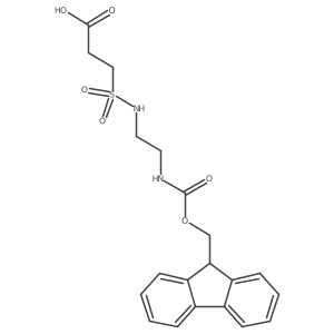3-{[2-({[(9H-fluoren-9-yl)methoxy]carbonyl}amino)ethyl]sulfamoyl}propanoic acid Structure