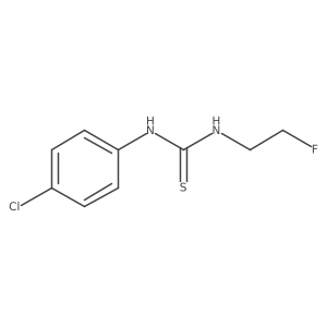 1-(4-Chlorophenyl)-3-(2-fluoroethyl)thiourea结构式