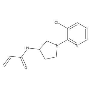 N-[1-(3-chloropyridin-2-yl)pyrrolidin-3-yl]prop-2-enamide结构式